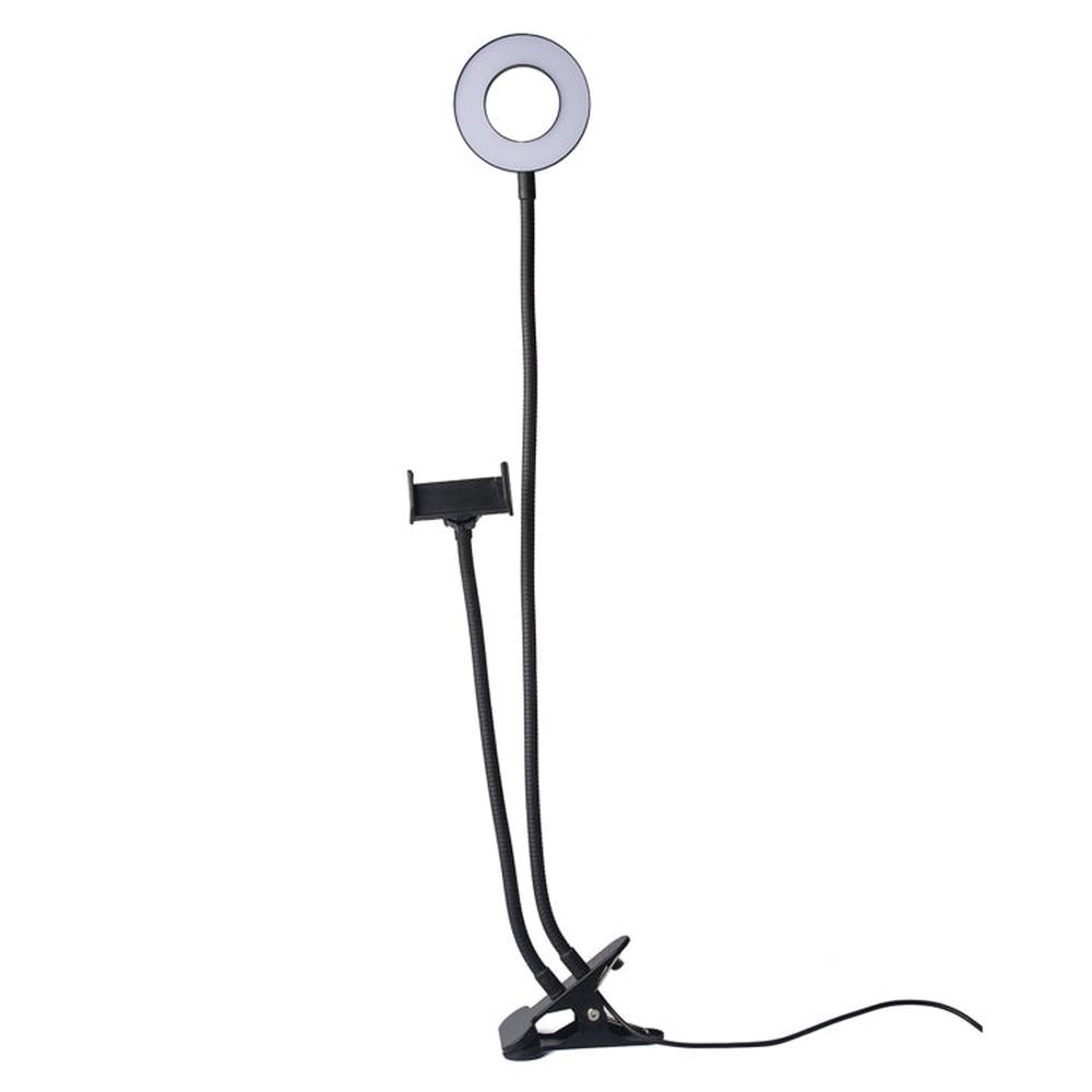 3.5 inch Adjustable Live Broadcast Aluminum Alloy Clip LED Fill Light with Phone Clamp - laboratorydeal