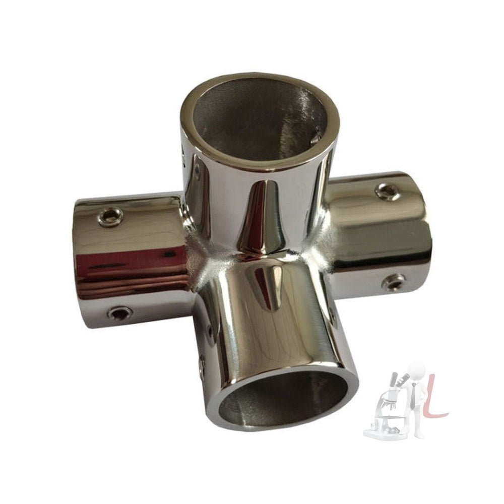 316 Stainless Steel Four - Way Construction Equipment Hardware Accessories, Specification:, 22mm, 25mm - laboratorydeal