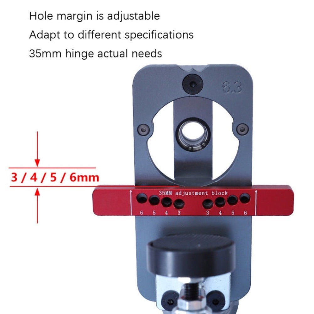 35mm Hinge Open Hole Cabinet Door Plate Hinge Packed Locator, 6 PCS / Set Hinge Open Hole - laboratorydeal