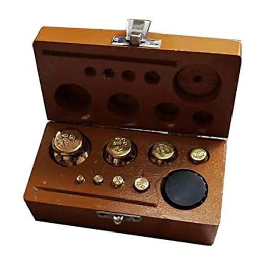 Physical Weight Iron Weight Set for Laboratory Calibration, Precision Mass Standards, Weight Measurement, STEM Education, Classroom and Lab