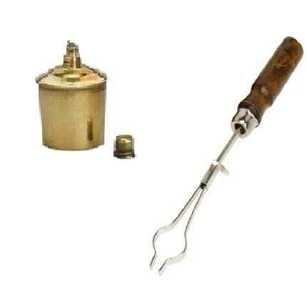 Brass Spirit Lamp With Test Tube Holder for Lab Use