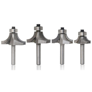 4 PCS/Set Round Corner Woodworking Cutter Trimming Machine Alloy Cutter Head, 4 PCS/Set Alloy Cutter Head - laboratorydeal