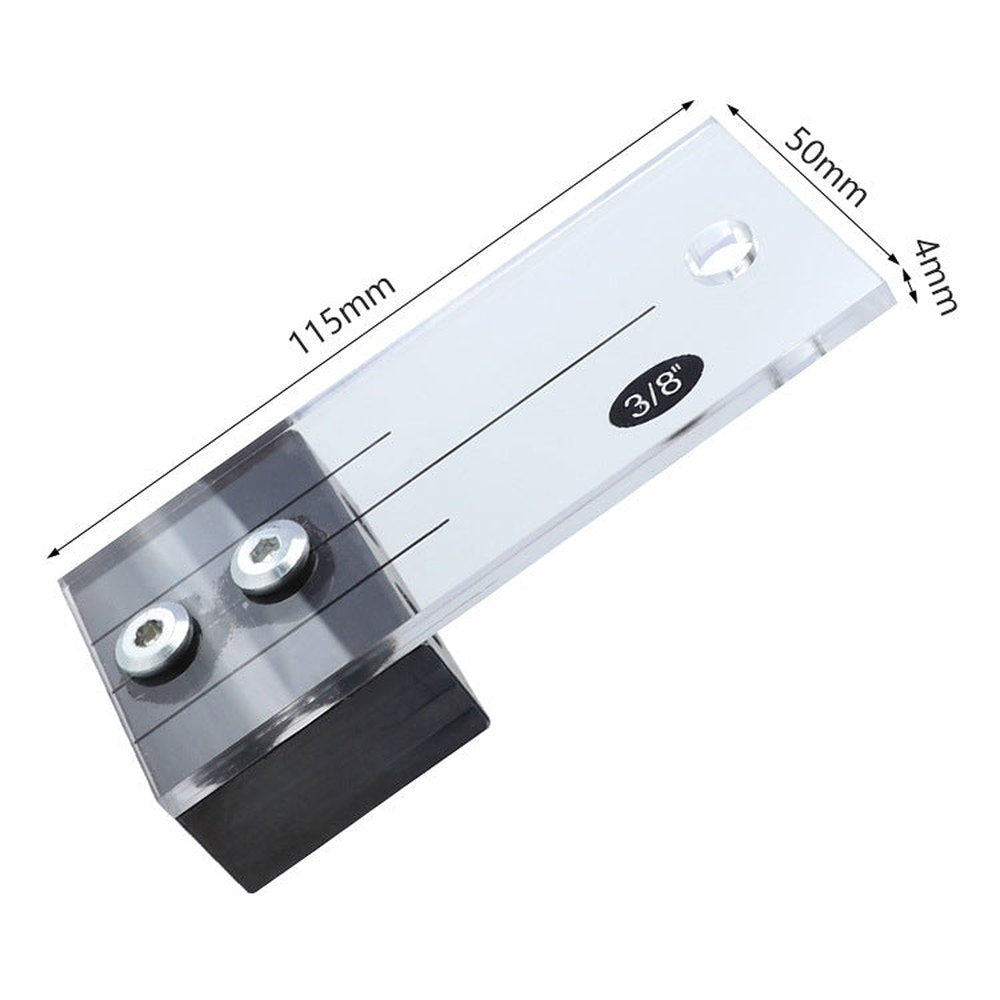 4 PCS / Set Woodworking Hole Locator Woodworking Special Hole Set Fixture Small Vertical Drilling Hole Positioning Tool, A 1/2 inch, B 3/8 inch, C 1/4 inch - laboratorydeal