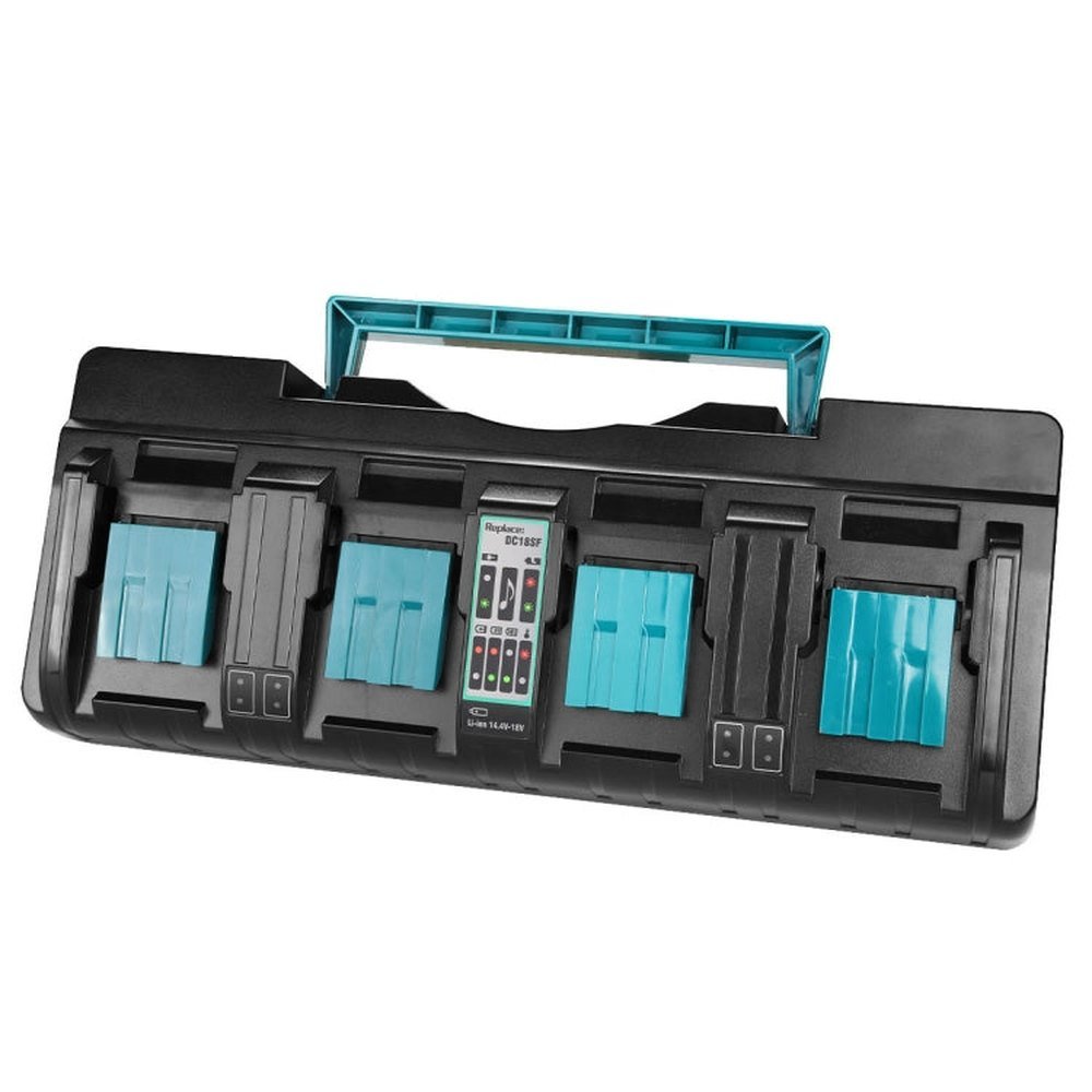 4 Ports 14.4 - 18V Lithium - Ion Charger DC18SF For Makita BL1430 / BL1820 / BL1830 / BL1850, US, EU, UK, AU - laboratorydeal