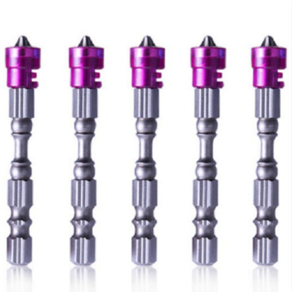 5 PCS 65mm Magnetic Coil Alloy Steel Cross Bit Single Head Electric Drill Electric Screwdriver Head - laboratorydeal