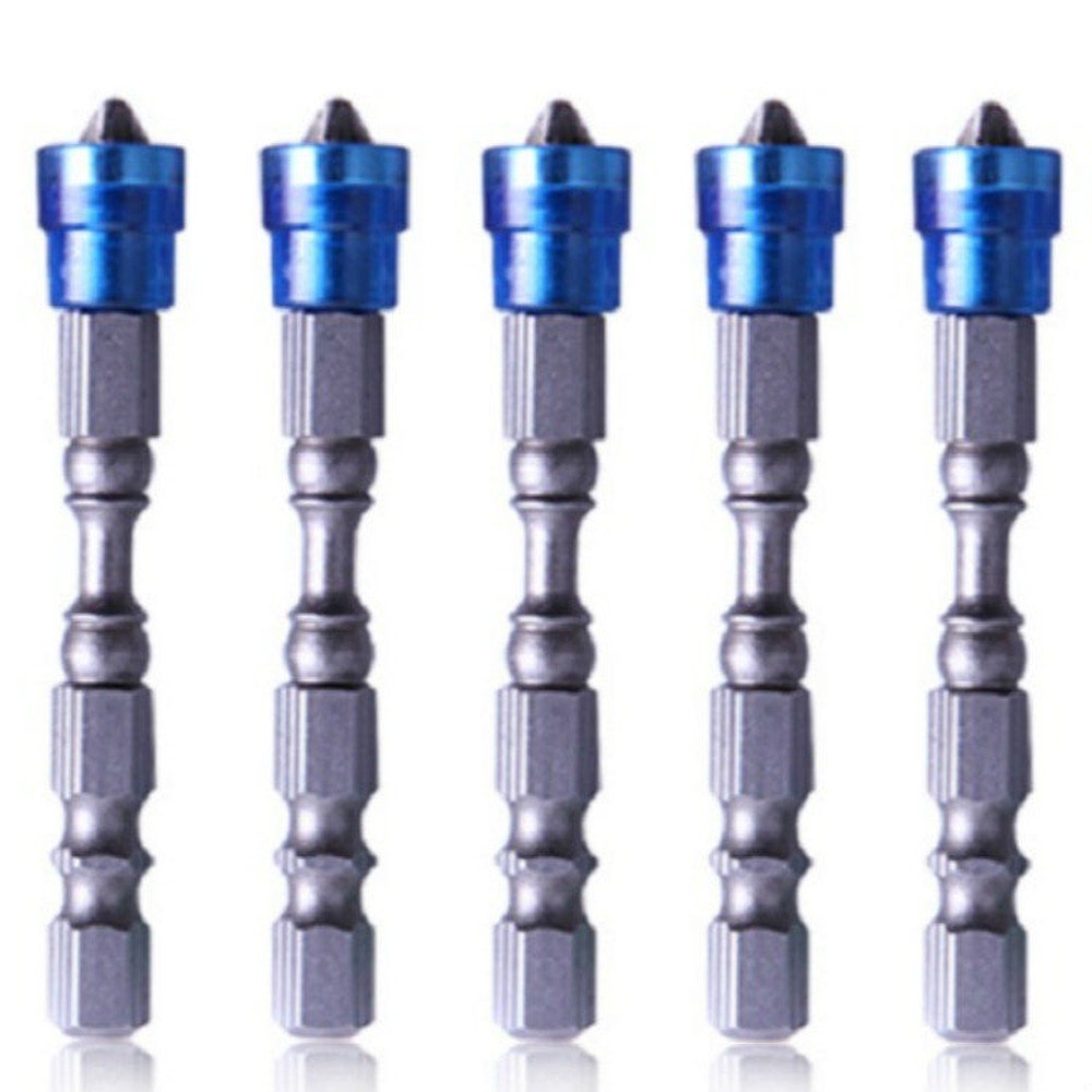 5 PCS 65mm Magnetic Coil Alloy Steel Cross Bit Single Head Electric Drill Electric Screwdriver Head - laboratorydeal