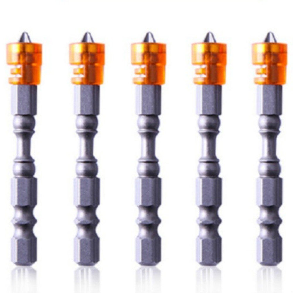 5 PCS 65mm Magnetic Coil Alloy Steel Cross Bit Single Head Electric Drill Electric Screwdriver Head - laboratorydeal