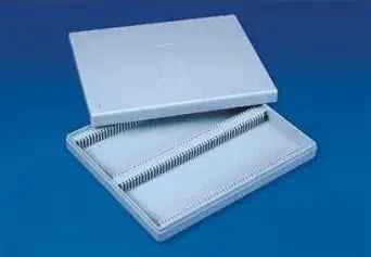 Slide box 100 slides with index holder prepared microscope slides,side box plastic