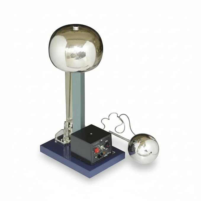 Electric Van de Graaff Generator High-Voltage Electrostatic Generator for Science Labs, Healthcare & Educational Use Physics Demonstrations