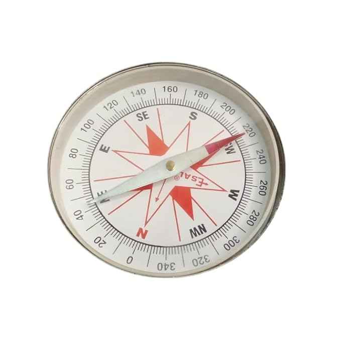 Magnetic Compass – Durable Navigation Tool for Students, Camping, Hiking, Science Experiments & Outdoor Adventure – Accurate Direction Finder
