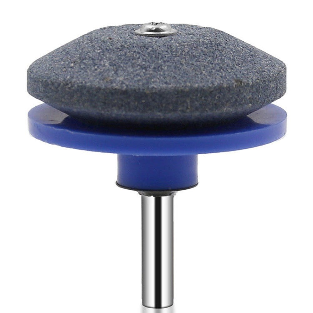 6 PCS Grinding Stone Industrial Electric Sharpener Mower Grinding Tool Wear Resistant Grinding Head, Plastic Blue, Plastic Black, Plastic Cyan, Plastic Red, Plastic Orange, Plastic Dark Blue, Metal - laboratorydeal