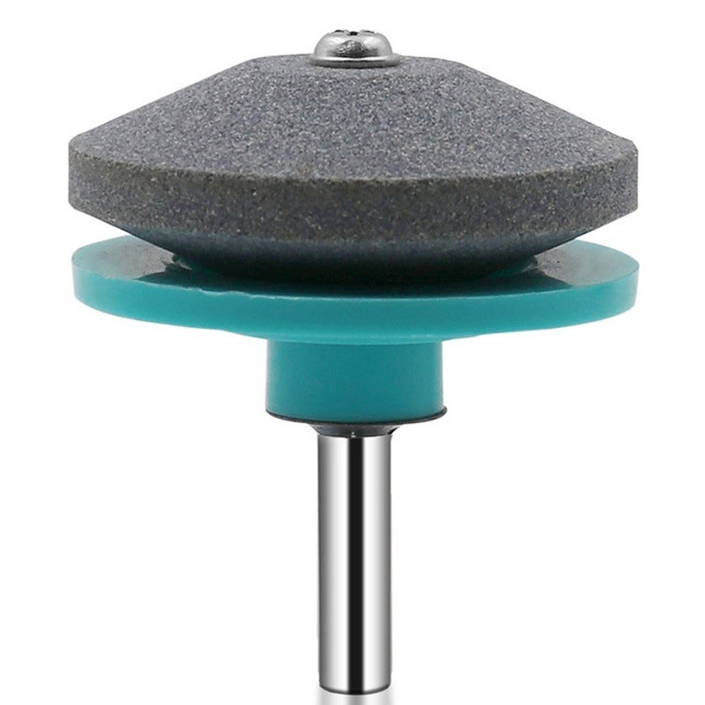 6 PCS Grinding Stone Industrial Electric Sharpener Mower Grinding Tool Wear Resistant Grinding Head, Plastic Blue, Plastic Black, Plastic Cyan, Plastic Red, Plastic Orange, Plastic Dark Blue, Metal - laboratorydeal