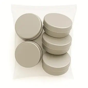 Aluminium Petri Dish with Lid, 2 Inch, Round, Silver, Pack of 5