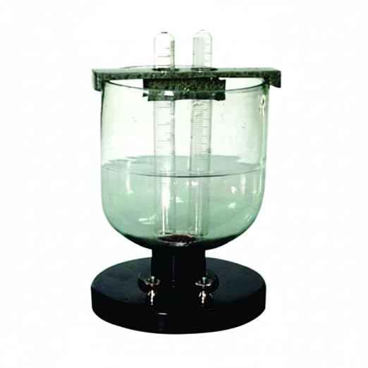 Water Voltameter for Electrolysis Hydrogen & Oxygen Gas Generation Device with Electrodes, Laboratory Experiment Equipment for Chemistry
