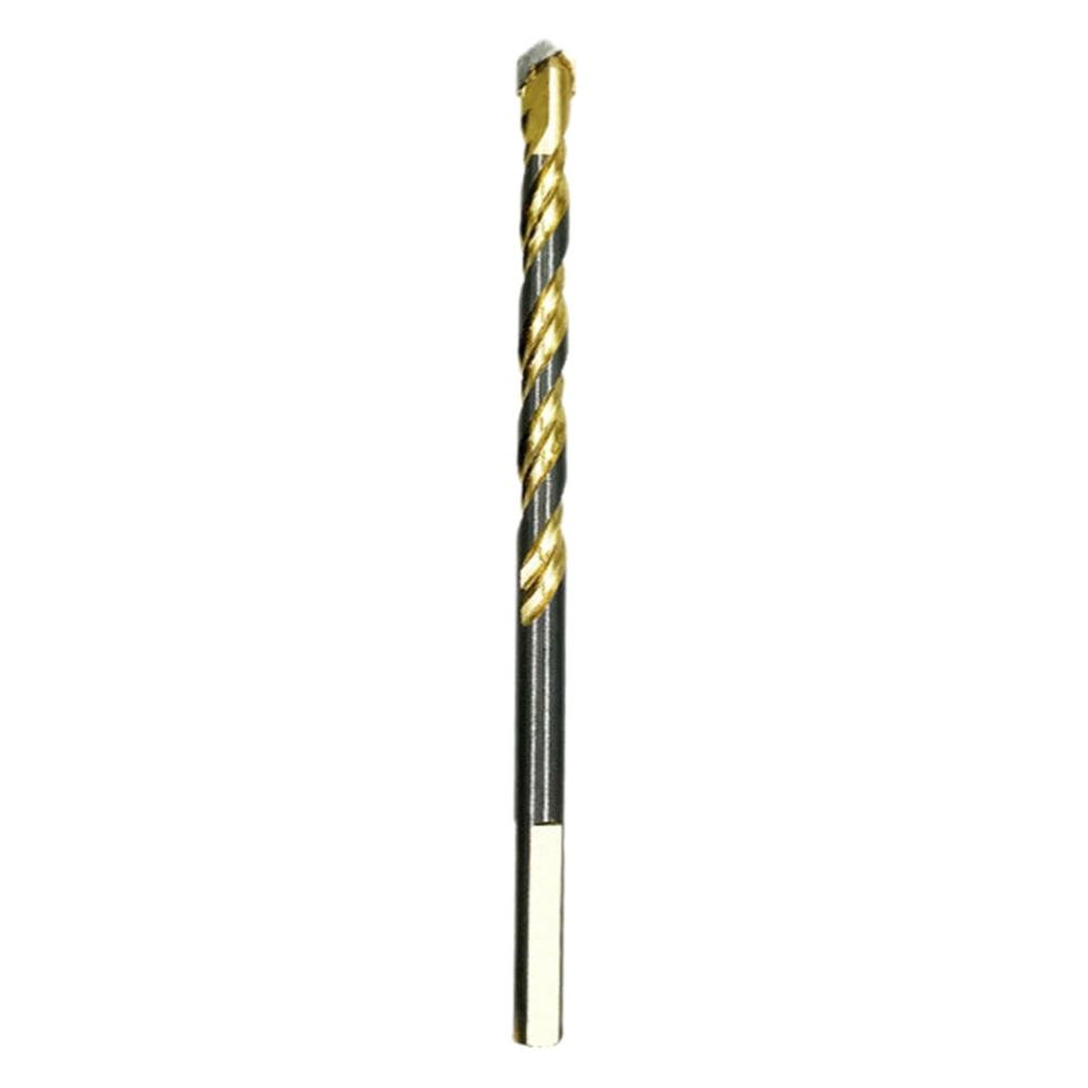 6mm Titanium - Plated King Drill Porcelain Brick Glass Brick Drill Punched Twist Triangle Drill, 6mm, 8mm, 10mm, 12mm, 6mm+8mm+10mm+12mm, 6mm+6mm+8mm+10mm+12mm - laboratorydeal