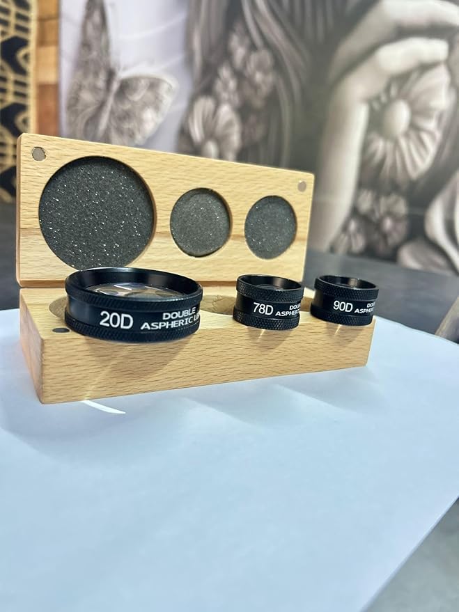 78D+90D+20D aspheric Lens in Premium case, for Dynamic fundoscopy Outstanding General Diagnostic Lens