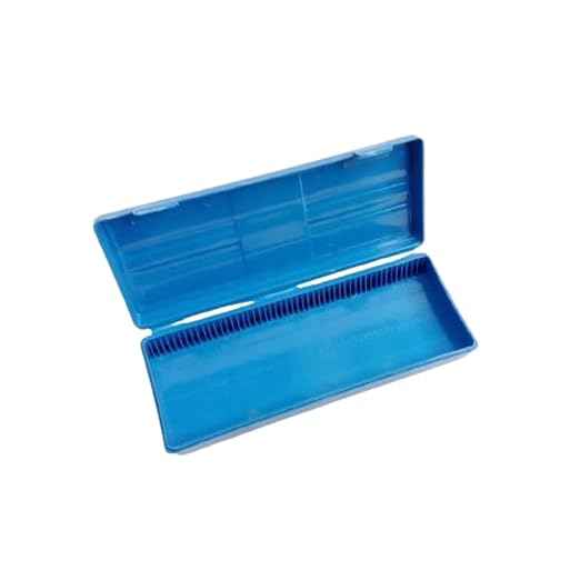 Microscope Slide Box – Durable Plastic Storage Case for 50 Slides, Lab & Educational Use, Safe Slide Organizer for Biology & Science Experiment