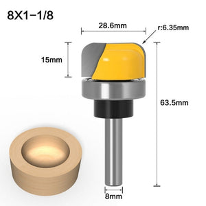 8 - Handle Copy Type Deep Round Bottom Woodworking Milling Cutter Engraving Machine Keyhole Cutter, 8 - Handle Copy Type - laboratorydeal