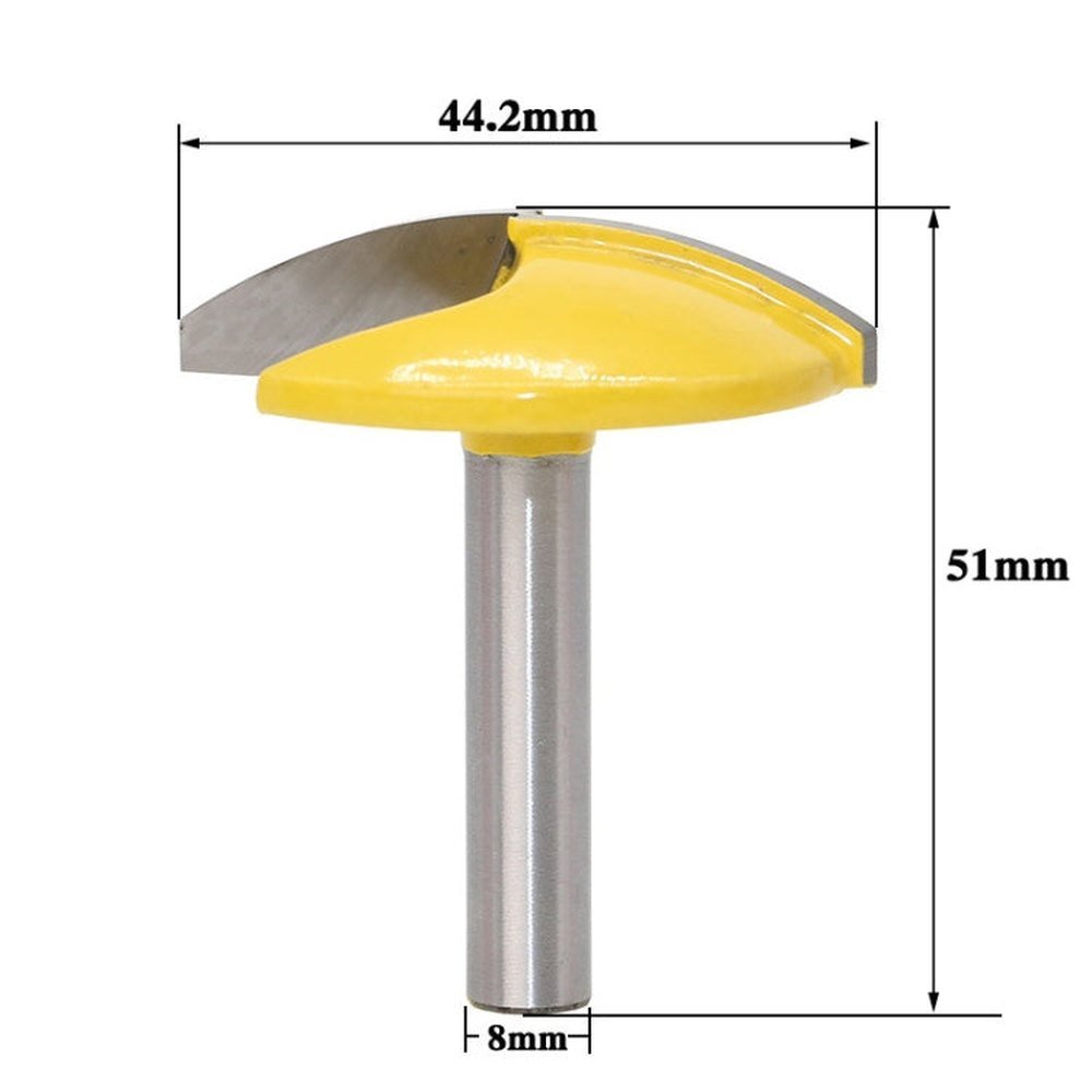 8 - Handle Thin Flat - Bottomed Cutter Woodworking Milling Cutter, 8 - Handle - laboratorydeal