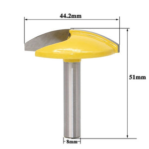 8 - Handle Thin Flat - Bottomed Cutter Woodworking Milling Cutter, 8 - Handle - laboratorydeal