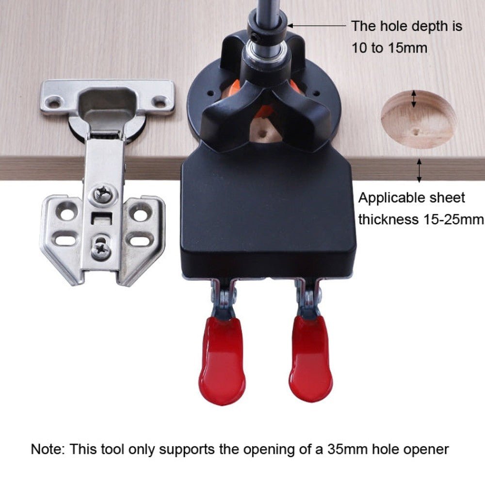8 In 1 Aluminum Alloy 35mm Hinge Opener Hinge Punch Positioning Tool, 8 In 1 - laboratorydeal