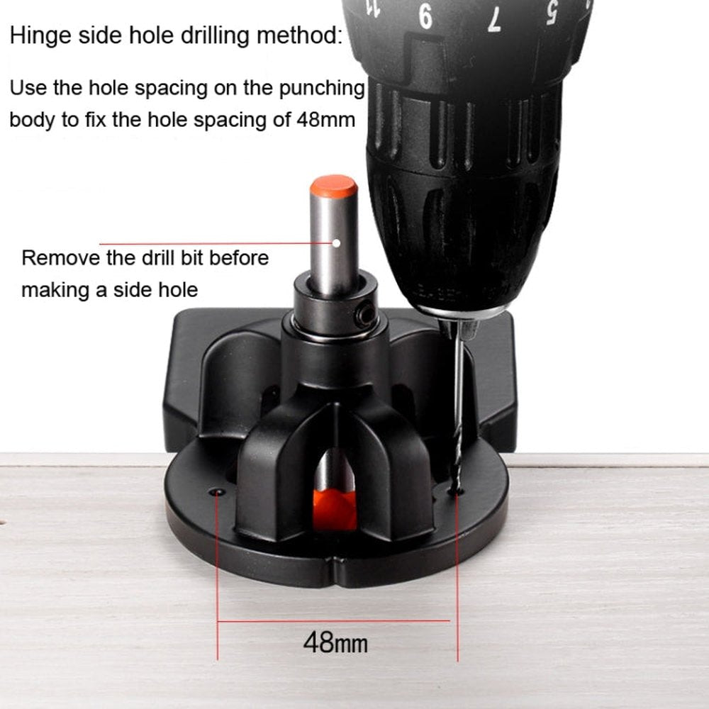 8 In 1 Aluminum Alloy 35mm Hinge Opener Hinge Punch Positioning Tool, 8 In 1 - laboratorydeal