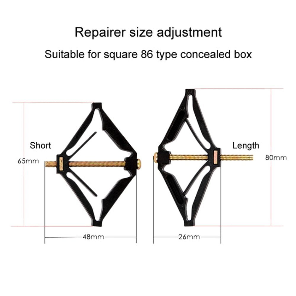 86 Type Switch Socket Concealed Box Repairer Wire Box Fixer Remedy Support Rod - laboratorydeal