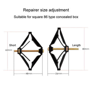 86 Type Switch Socket Concealed Box Repairer Wire Box Fixer Remedy Support Rod - laboratorydeal