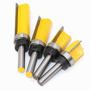 8MM Shank Copy Type Trimming Knife Straight Edge Engraving Machine Milling Cutter, 8x3/4x20mm, 8x3/4x25mm, 8x3/4x38mm, 8x3/4x50mm, 4PCS/Set - laboratorydeal
