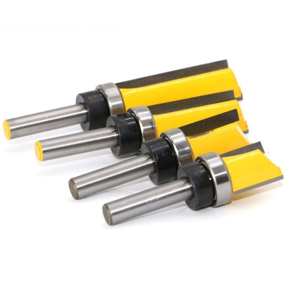 8MM Shank Copy Type Trimming Knife Straight Edge Engraving Machine Milling Cutter, 8x3/4x20mm, 8x3/4x25mm, 8x3/4x38mm, 8x3/4x50mm, 4PCS/Set - laboratorydeal