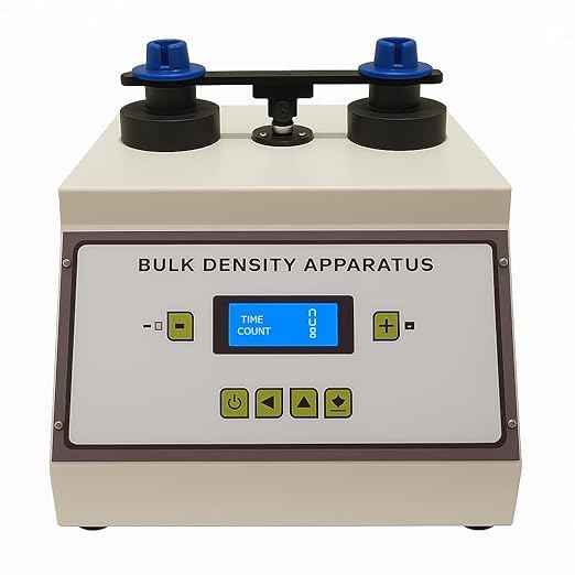 Digital Bulk Density Apparatus – 100/250 mL Cylinder Holders, Adjustable Drop Height & Stroke Count, 220‑230 V AC Bench‑Top Powder Testing (DIGITAL)