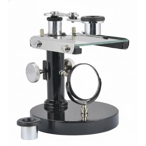Dissecting Microscope with Brass Fitting Round Base Stereo with 2 Eyepieces 10X/20X Magnification Laboratory Microscope for Biology