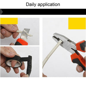 9 in 1 Tool Set General Household Hand Tool Kit with Toolbox Storage Case, 9 in 1