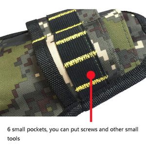 900D Oxford Cloth Kit Waist Bag Electrician Storage Bag, Black Yellow Line + Belt, Black Red Line + Belt, Black Yellow Line, Black Red Line - laboratorydeal