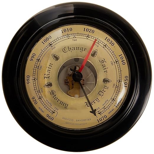 Aneroid Barometer Demonstration Type with Pump | Laboratory Barometer for Physics Experiments & Atmospheric Pressure Studies | Educational Physics Instrument for Teaching|