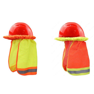 AH - 004 Summer Sunscreen Helmet Breathable Reflective Cap Cover without Hat, Fluorescent Yellow, Fluorescent Red - laboratorydeal