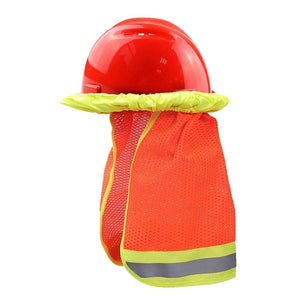 AH - 004 Summer Sunscreen Helmet Breathable Reflective Cap Cover without Hat, Fluorescent Yellow, Fluorescent Red - laboratorydeal
