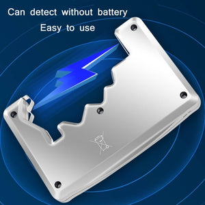 ANENG 1.5V/9V Battery Power Voltage Detector, Silver, Black