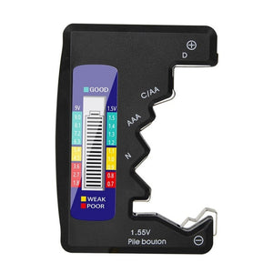 ANENG 1.5V/9V Battery Power Voltage Detector, Silver, Black