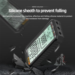 ANENG 620A Full Screen Smart Digital Multimeter, Black, Red