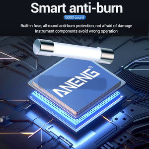 ANENG 681 LCD Digital Display Screen Smart Automatic Range Rechargeable Multimeter, 681 Red, 681 Black laboratorydeal