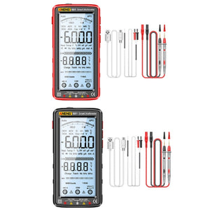 ANENG 681 LCD Digital Display Screen Smart Automatic Range Rechargeable Multimeter, 681 Red, 681 Black laboratorydeal