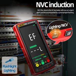 ANENG 682 Smart VA Reverse Display Automatic Range Rechargeable Multimeter, 682 Red, 682 Black