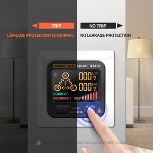 ANENG AC11 Multifunctional Digital Display Socket Tester Electrical Ground Wire Tester laboratorydeal