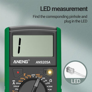 ANENG Automatic High - Precision Intelligent Digital Multimeter, AN9205A - laboratorydeal