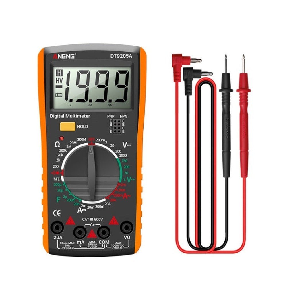 ANENG Automatic High - Precision Intelligent Digital Multimeter, DT9205A HOLD Key - laboratorydeal