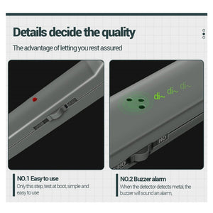 ANENG DM3004 Handheld Metal Detector High-Precision Sensitivity Station Airport Detection Scanning Detector, Without Battery