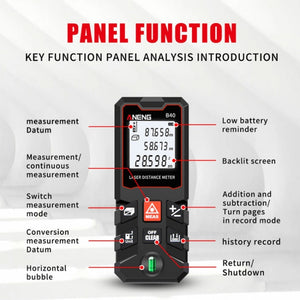 ANENG Handheld Infrared Rangefinder, 40m Precision Version, 60m Precision Version, 80m Precision Version, 100m Precision Version