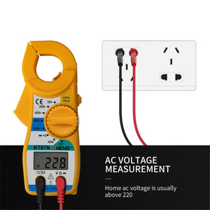 ANENG KT-87N Clamp Voltage And Current Measuring Multimeter, Yellow, Red, Blue, Gray laboratorydeal