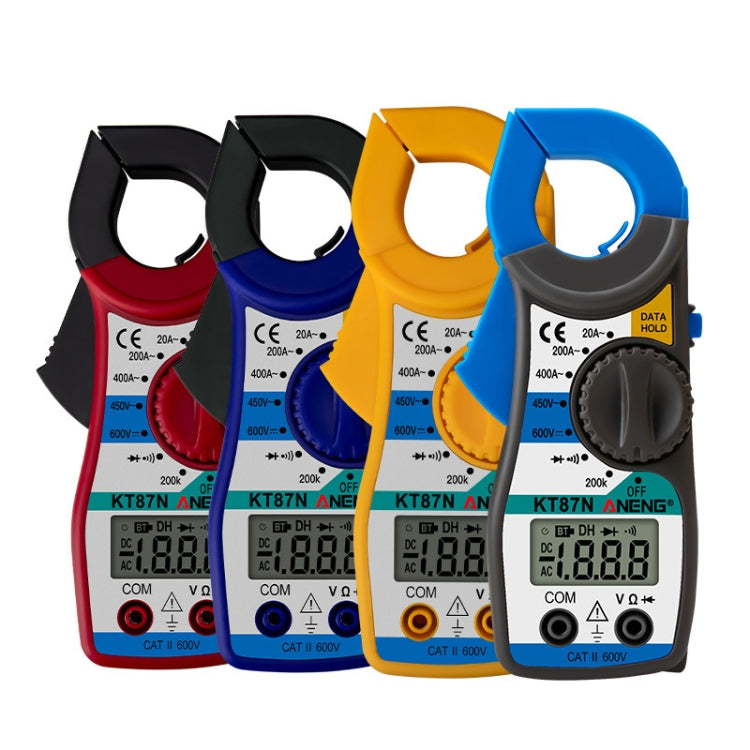 ANENG KT-87N Clamp Voltage And Current Measuring Multimeter, Yellow, Red, Blue, Gray laboratorydeal